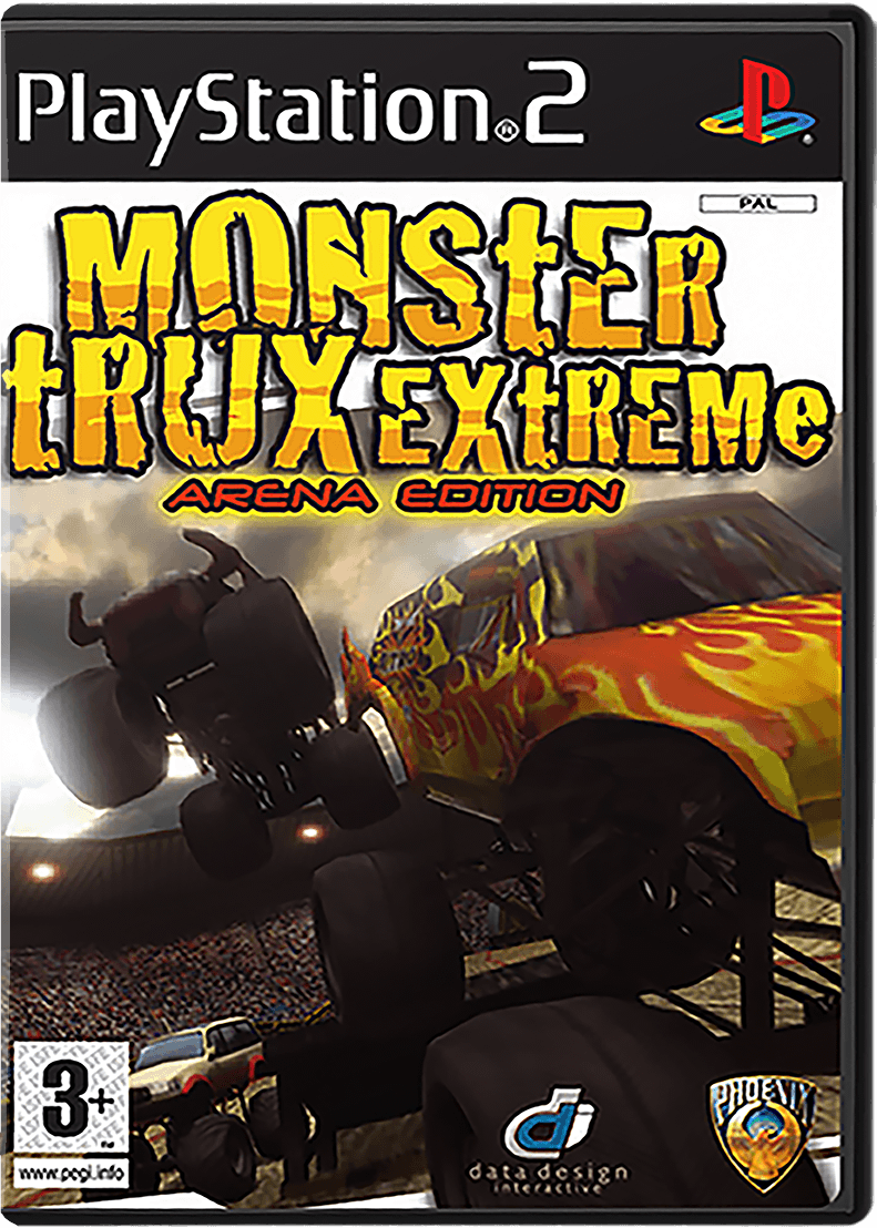 Monster Trux Extreme Arena Edition box art for Playstation 2
